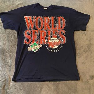 Vintage 1991 Minnesota Twins World Series Champions T-Shirt